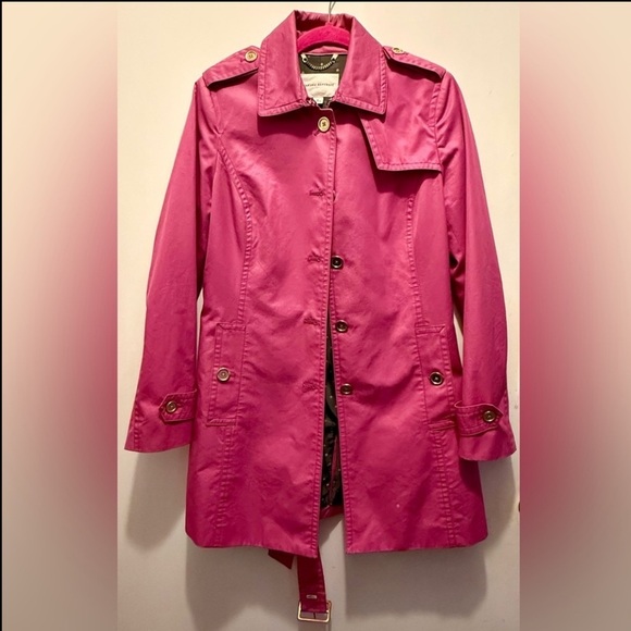 Banana Republic Women's Pink Belted Coat - Picture 5 of 8